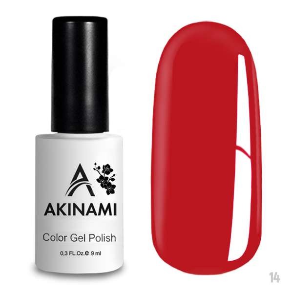 Гель-лак Akinami 014 Red Coral, 9мл