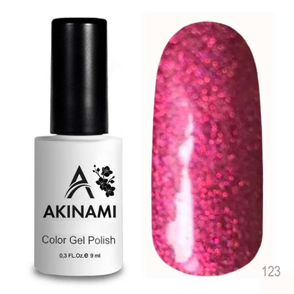 Гель-лак Akinami 123 Pink Holography, 9мл