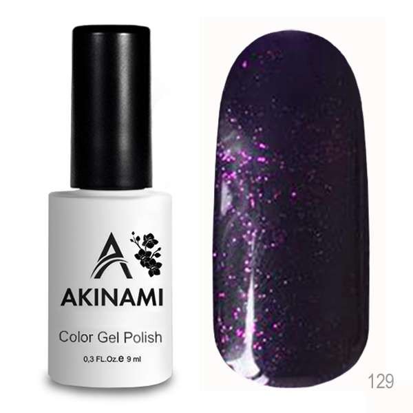Гель-лак Akinami 129 Magic Violet, 9мл