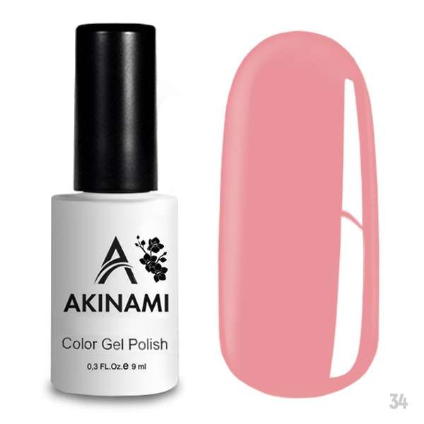 Гель-лак Akinami 034 Powder Pink, 9мл