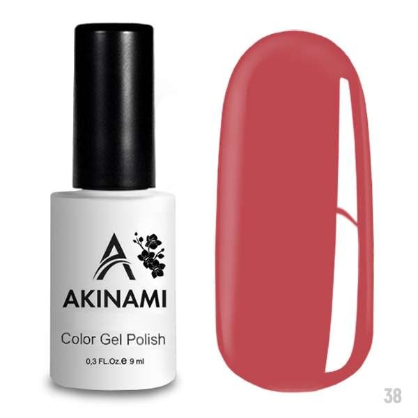 Гель-лак Akinami 038 Coral Pink, 9мл