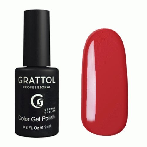 Гель-лак Grattol GTC052 Red, 9мл