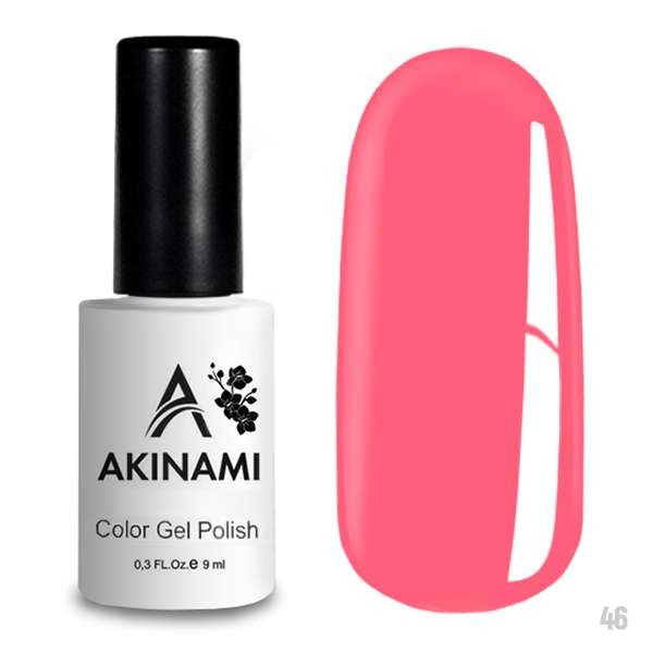 Гель-лак Akinami 046 Bright Pink, 9мл