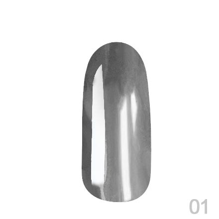 Втирка зеркальная Grattol Mirror Powder 01 Silver (1,1г)