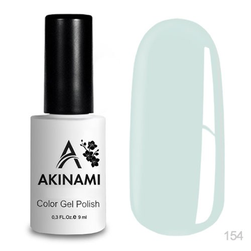 Гель-лак Akinami 154 White Green, 9мл