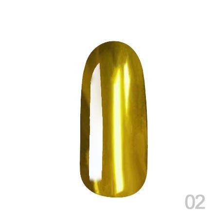 Втирка зеркальная Grattol Mirror Powder 02 Gold (1,1г)