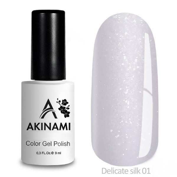 Гель-лак  Akinami Color Gel Polish Delicate Silk 01, 9мл