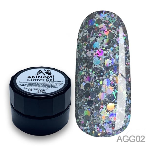 Akinami Glitter Gel 02, 5гр