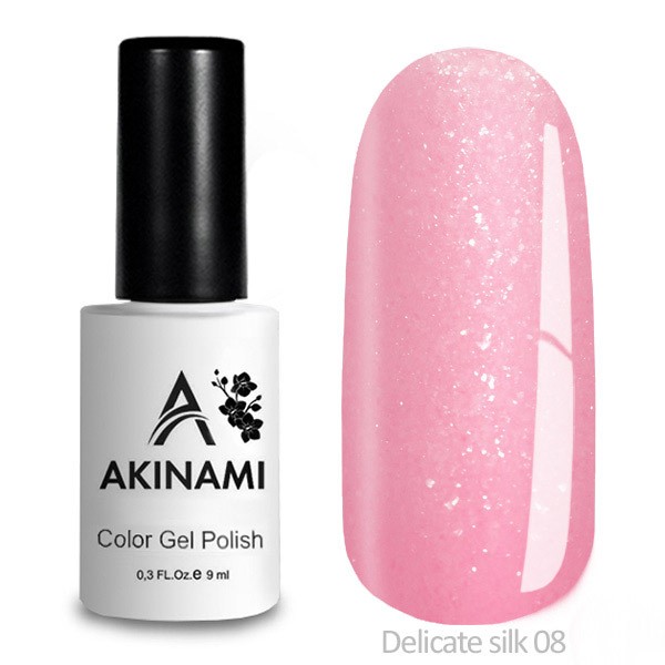 Гель-лак  Akinami Color Gel Polish Delicate Silk 08, 9мл