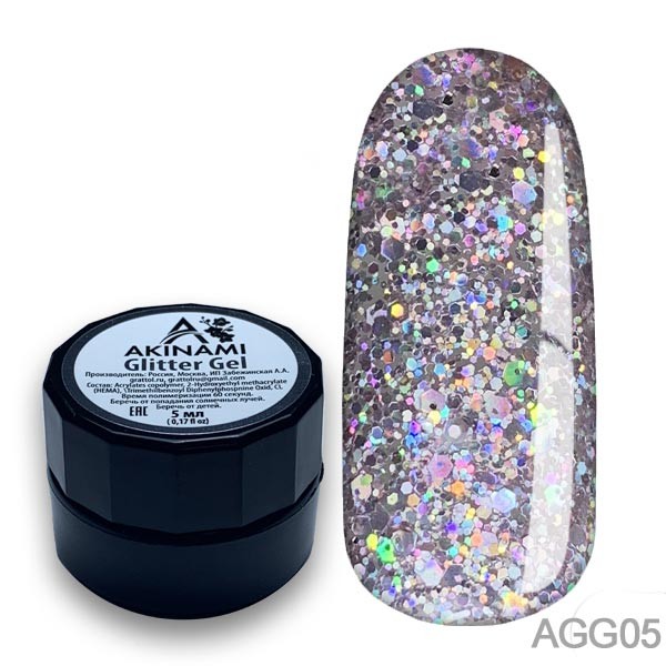 Akinami Glitter Gel 05, 5гр