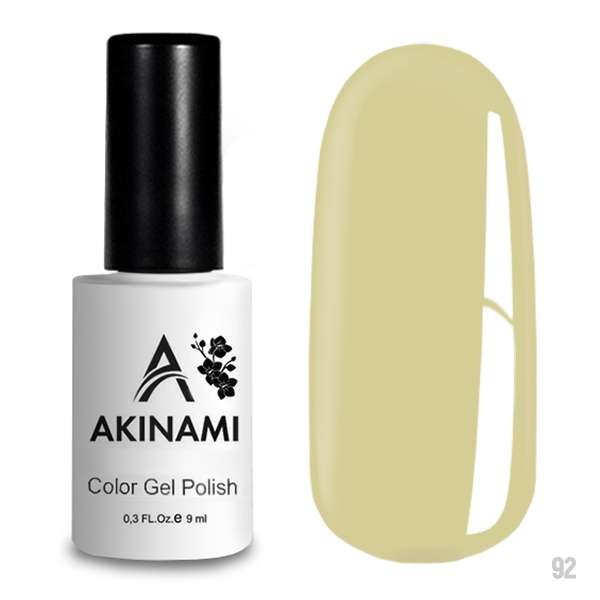 Гель-лак Akinami 092 Pale Yellow, 9мл