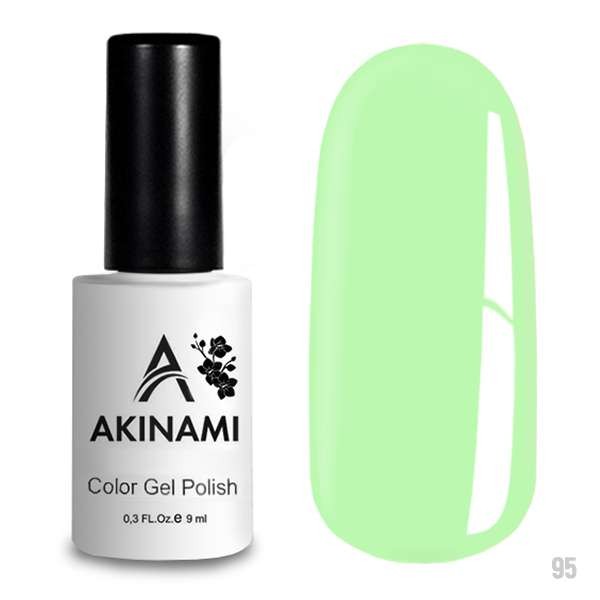Гель-лак Akinami 095 Green Flash, 9мл